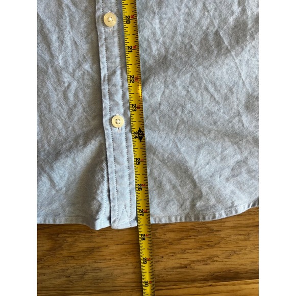 Vineyard Vines Boys Light Blue Button Up 
Shirt Size 16 Long Sleeve Basic - Picture 8 of 9